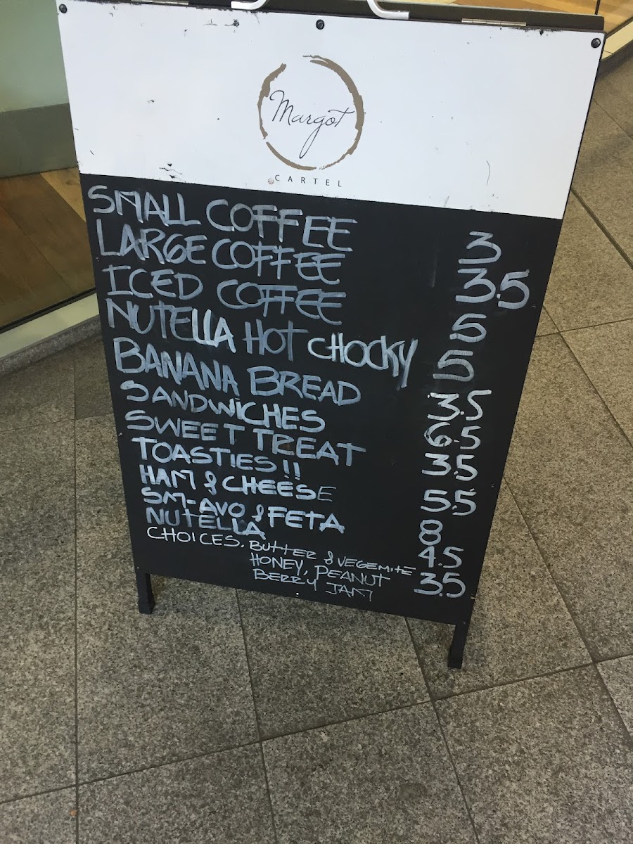 Margot Espresso Menu 2