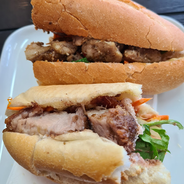 Crispy Pork Belly & Chicken Bahn MI