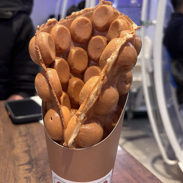 HK Milk Tea and Egg Waffle