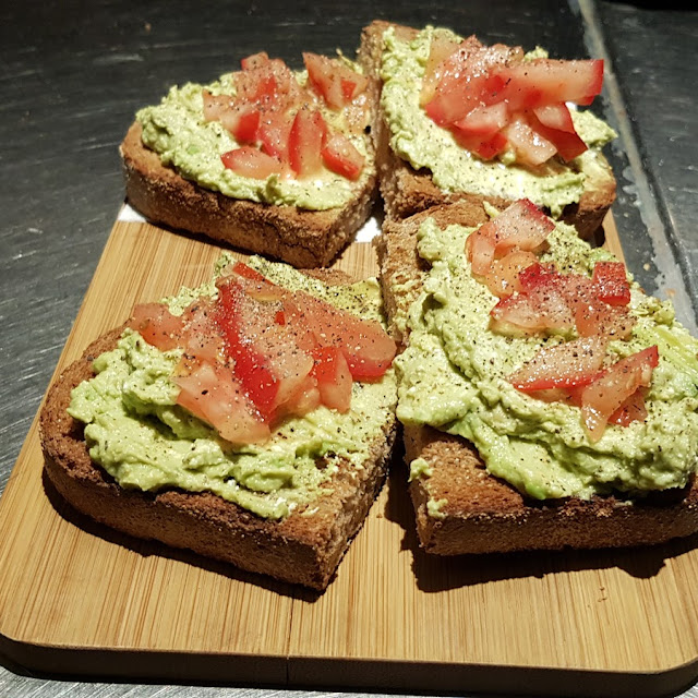 Avocado Smash with Diced Tomato