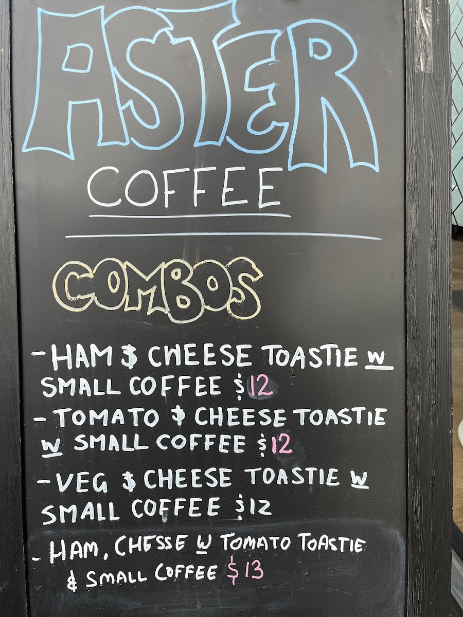 Aster Coffee Menu 4