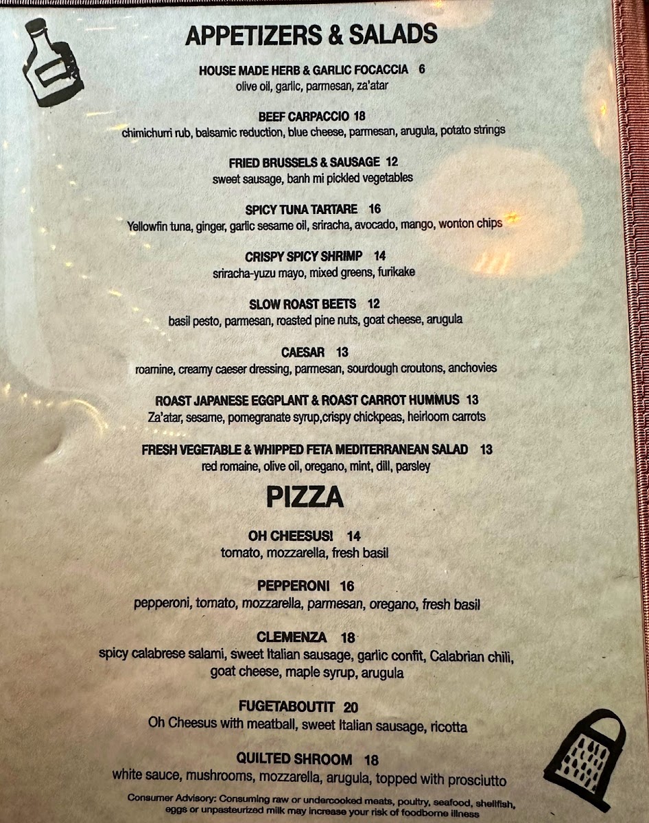 Baker & Wife Menu 10