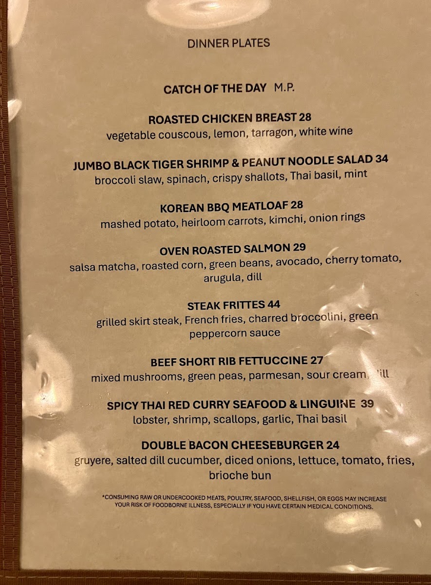Baker & Wife Menu 2