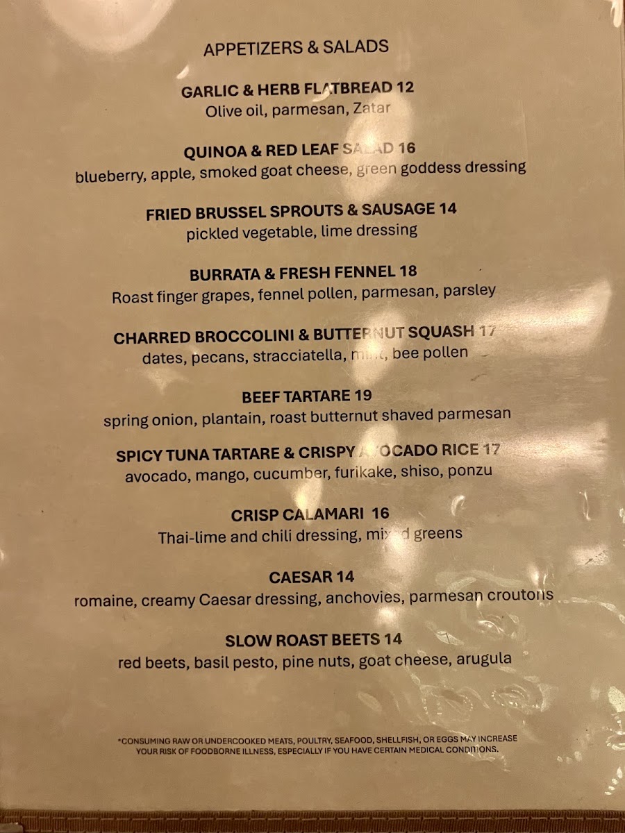 Baker & Wife Menu 5