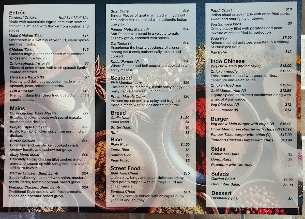 Rumbles cafe Menu 1