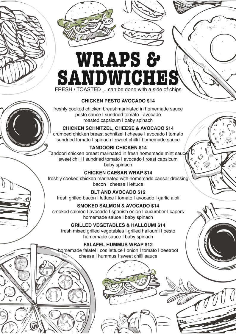 Rumbles cafe Menu 2