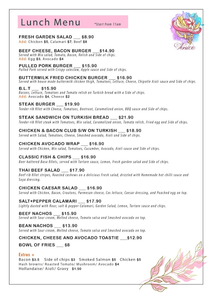 Cafe Venice Menu 5