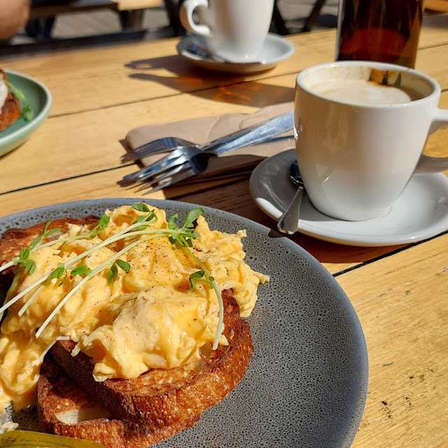 Scrambled Eggs on Toast