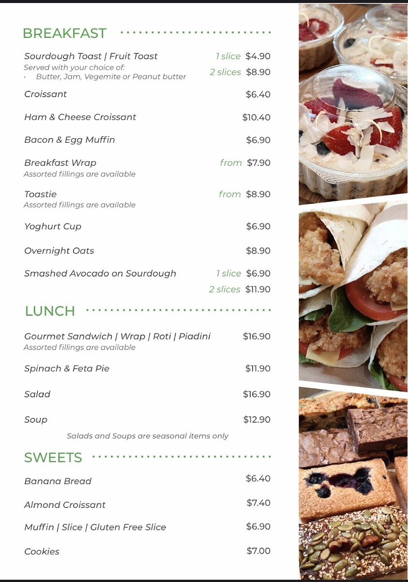 Koffi Bar Menu 1