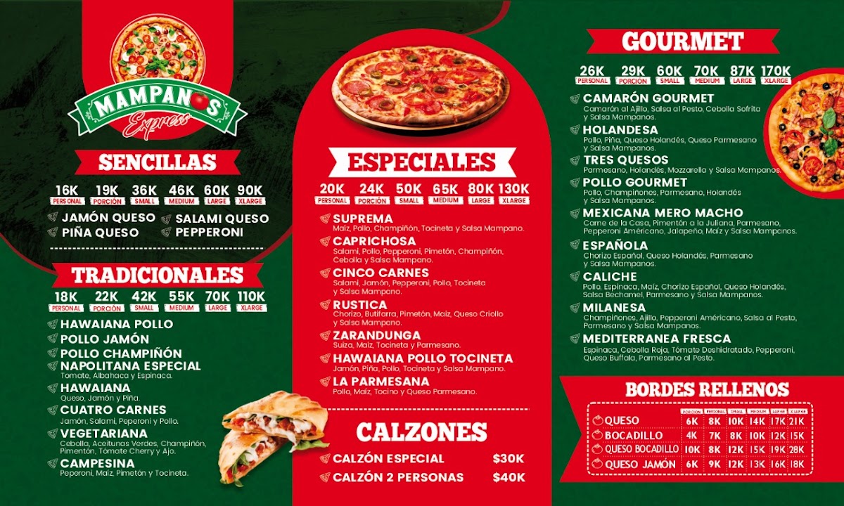 Mampanos 2010 Menu 1