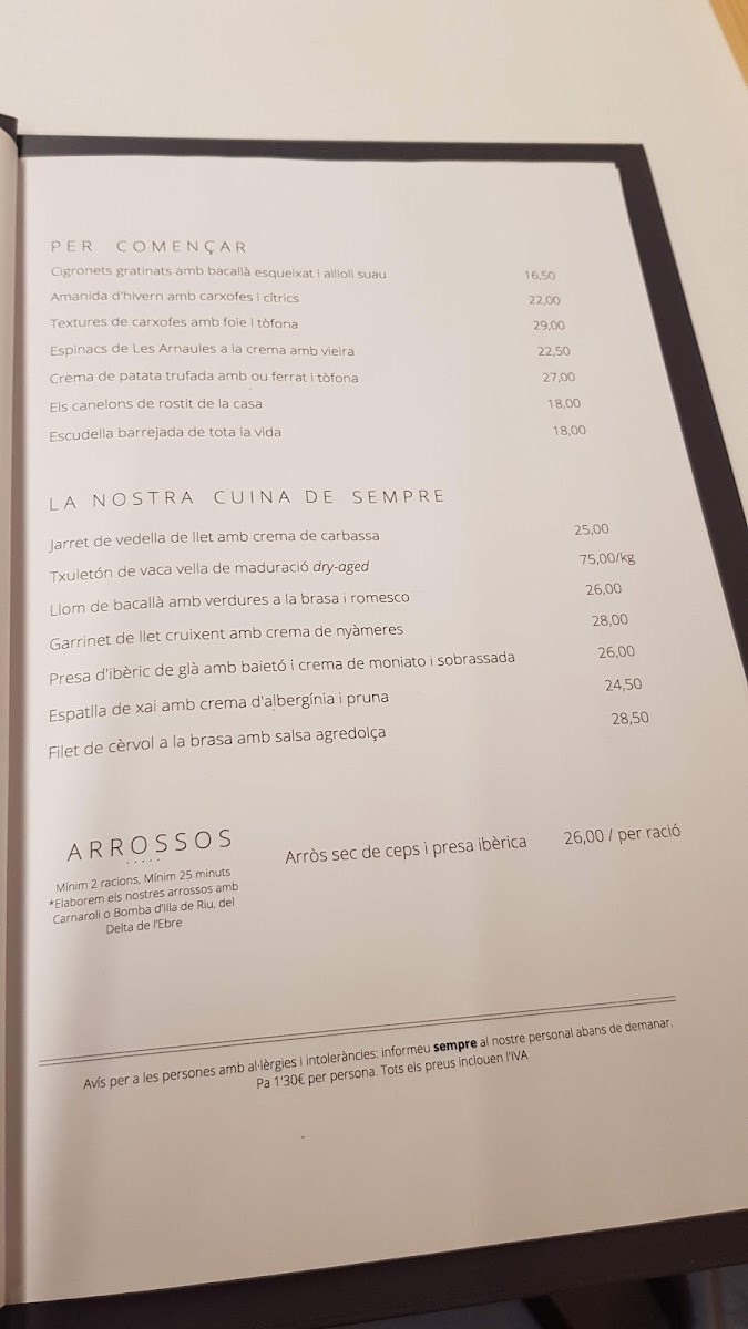 Restaurant Cal Carter Menu 10