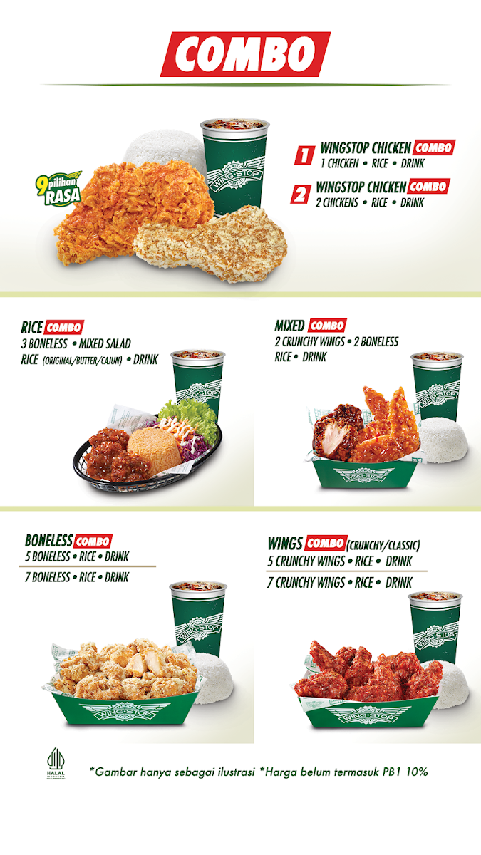 Wingstop Pamulang Menu 1