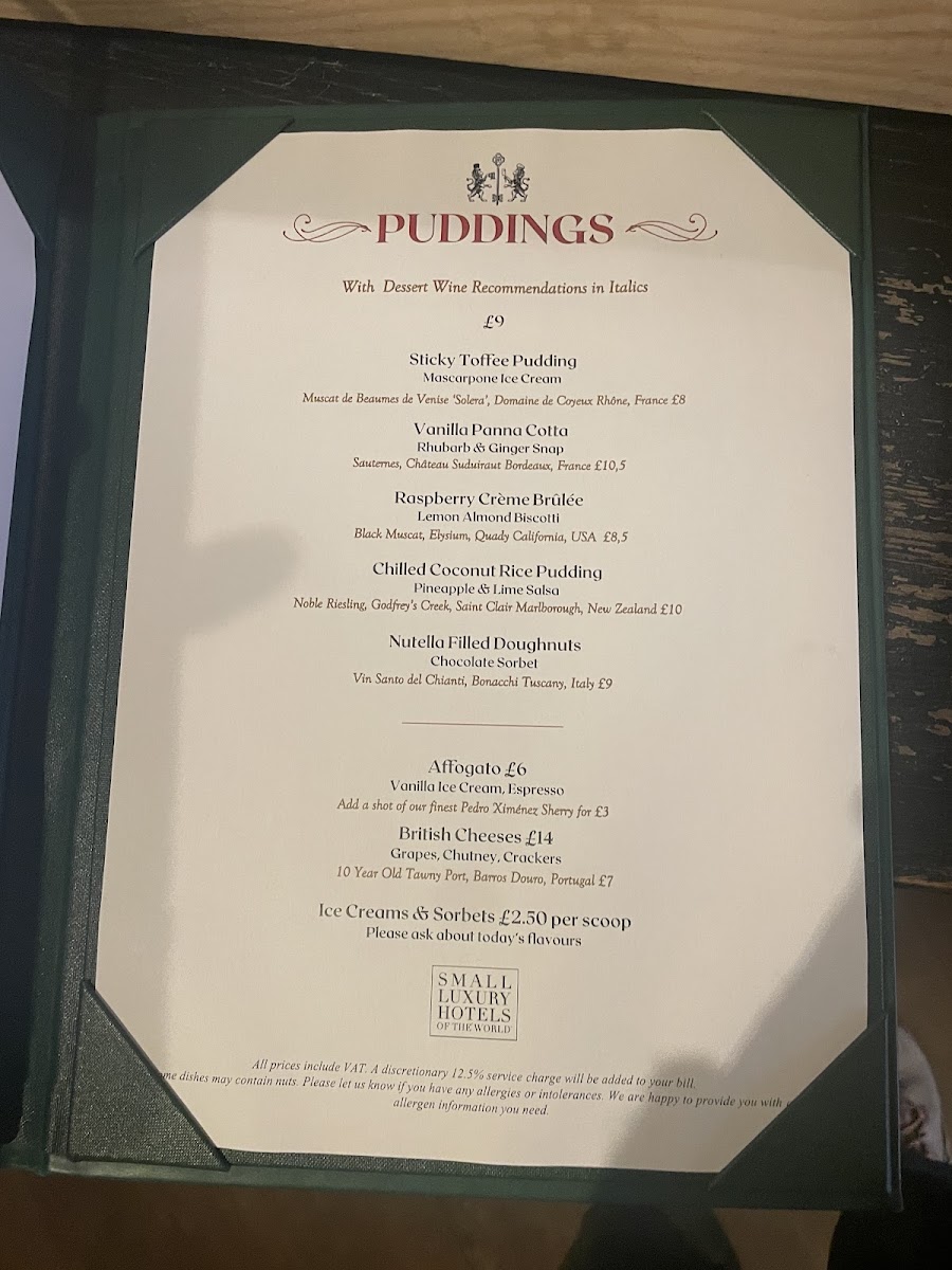 The Lion Terrace Menu 2