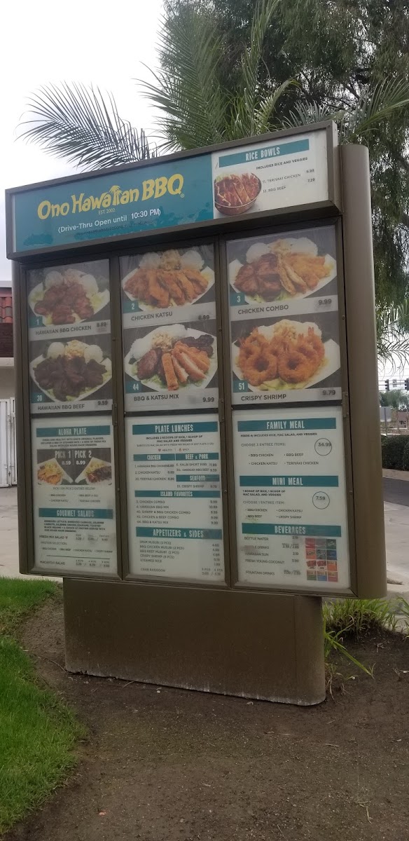 Ono Hawaiian BBQ Menu 5