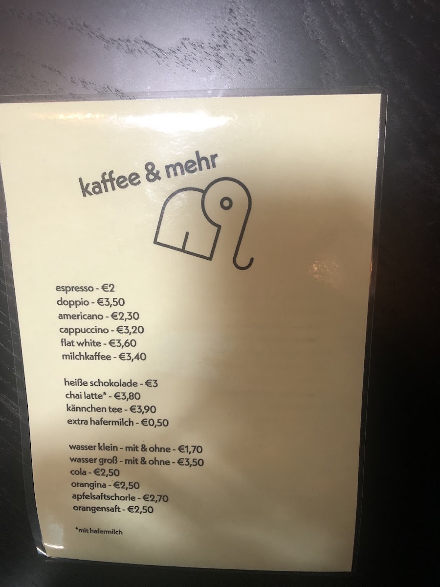 Elefantenhaus Menu 5
