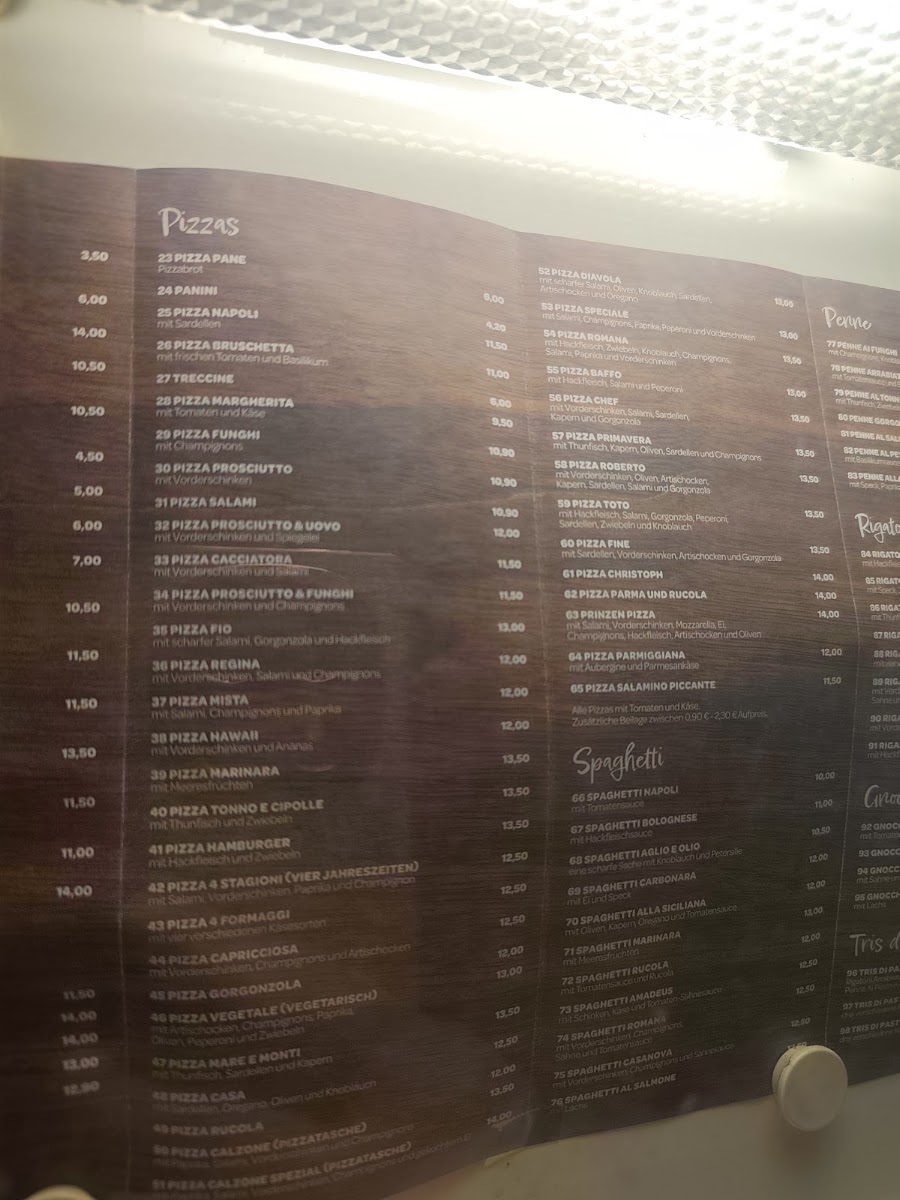 Pizzeria Romana Menu 2