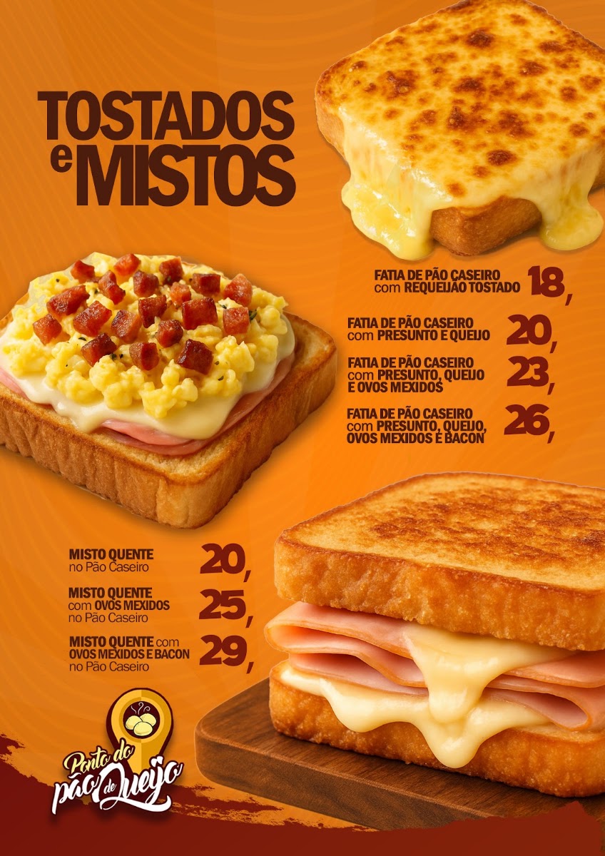 Ponto do Pão de Queijo Menu 3