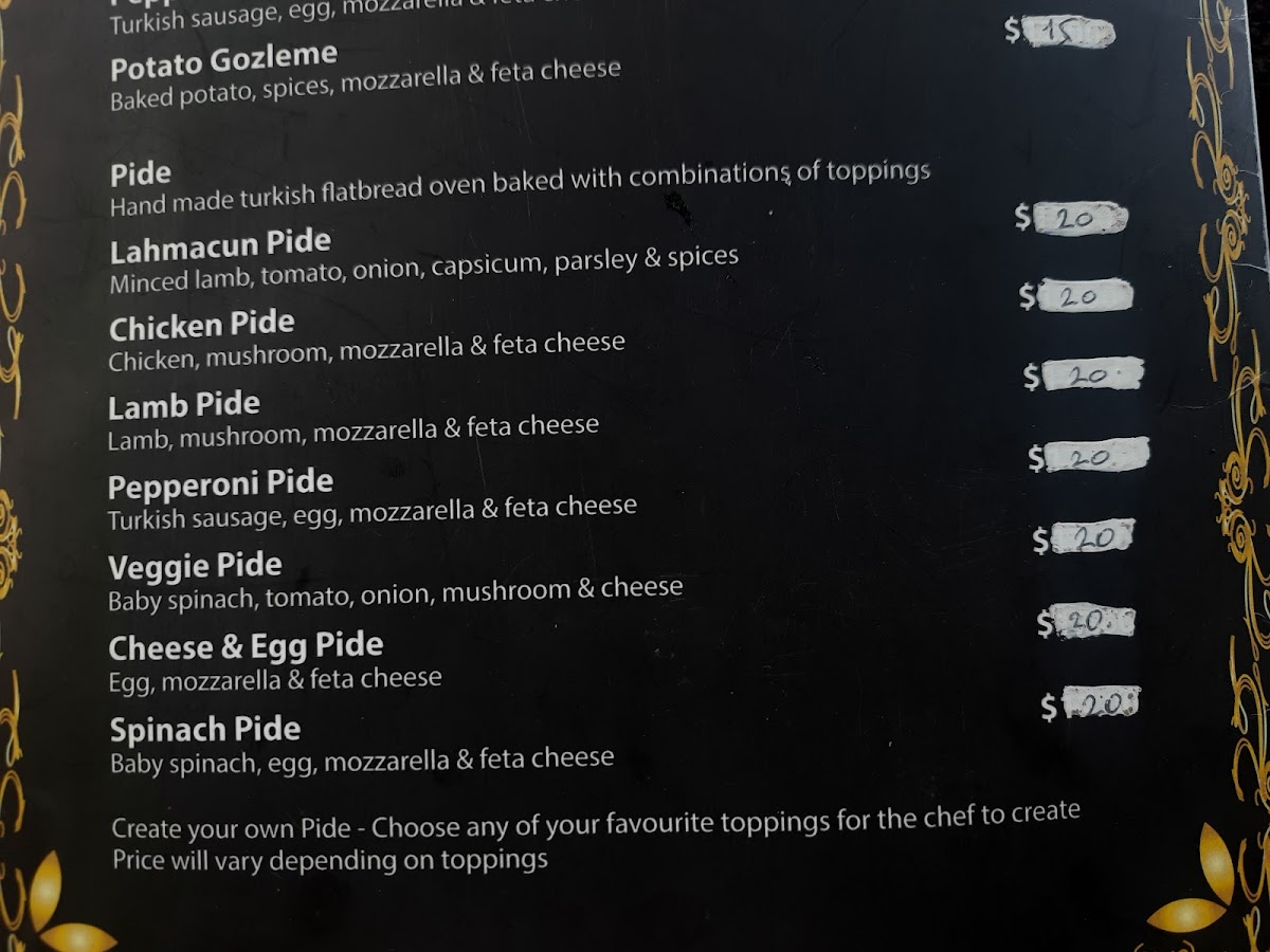 Charlies Cafe Menu 1