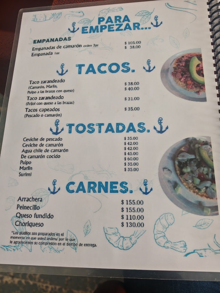 Mariscos Los Zarandeados de Don Chente Menu 4