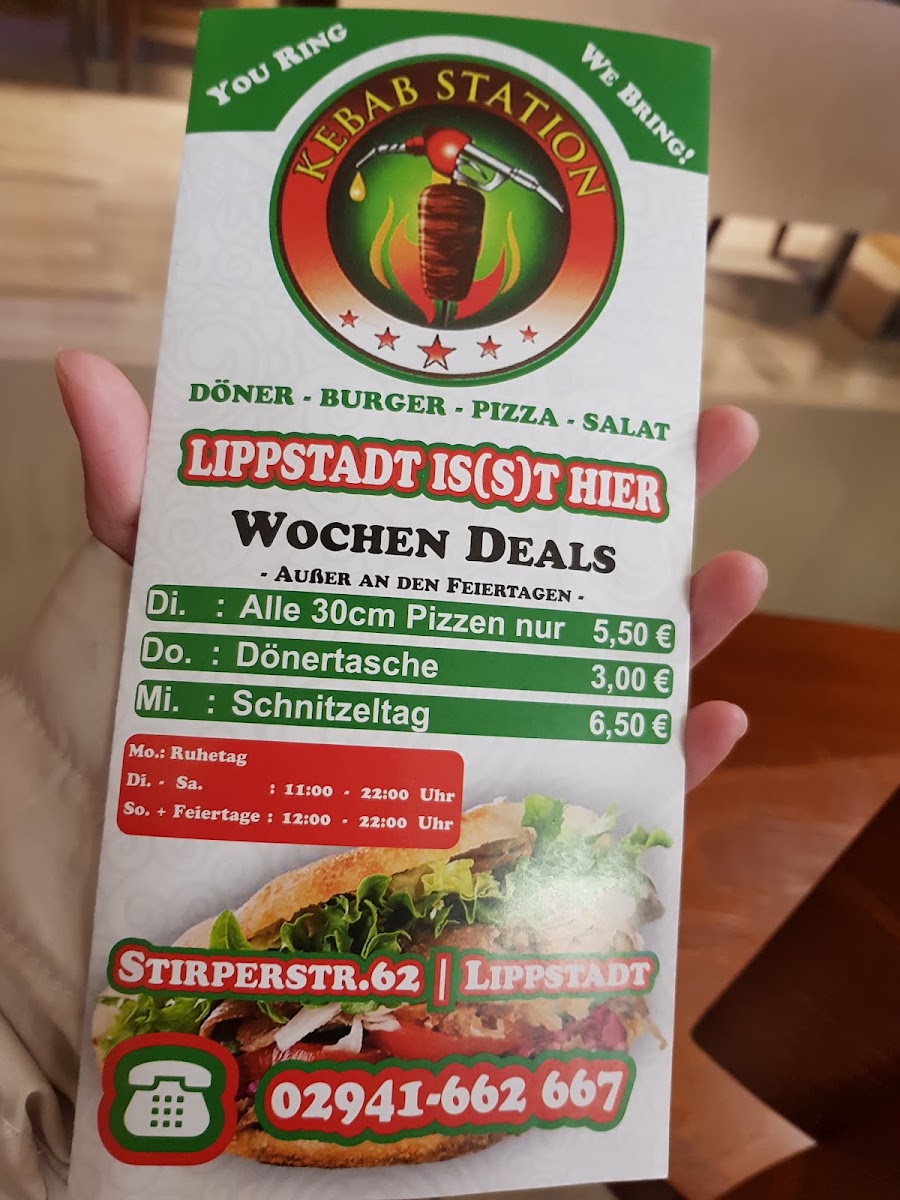 Kebab Station Menu 10