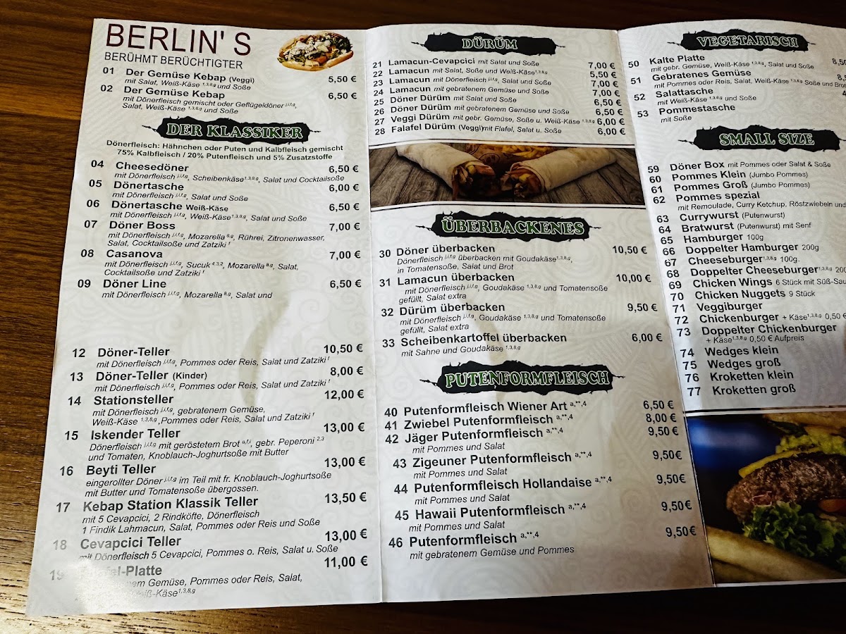 Kebab Station Menu 3
