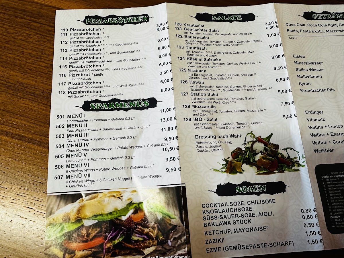 Kebab Station Menu 5