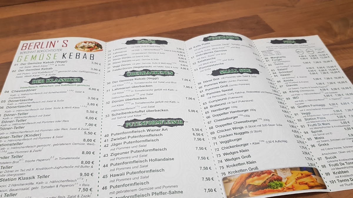 Kebab Station Menu 7
