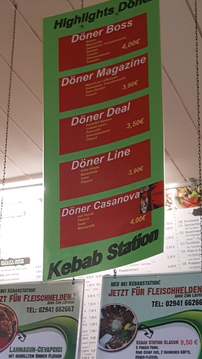 Kebab Station Menu 8