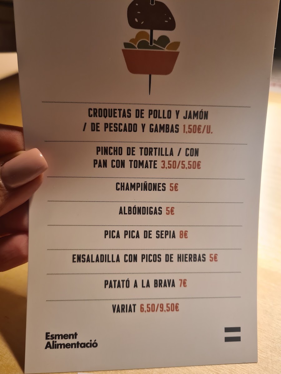 Esment Inca Menu 10