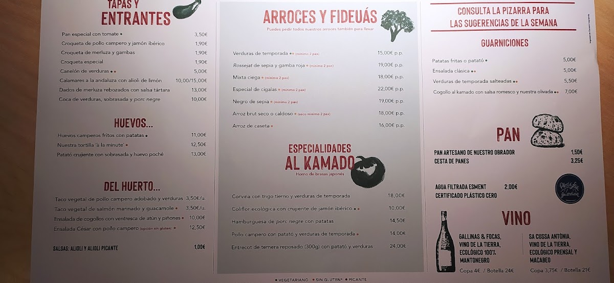 Esment Inca Menu 9