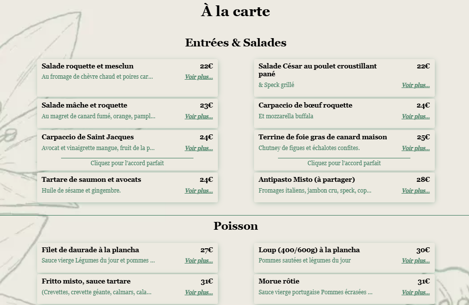 Gusto Ristorante Pizzeria Menu 2