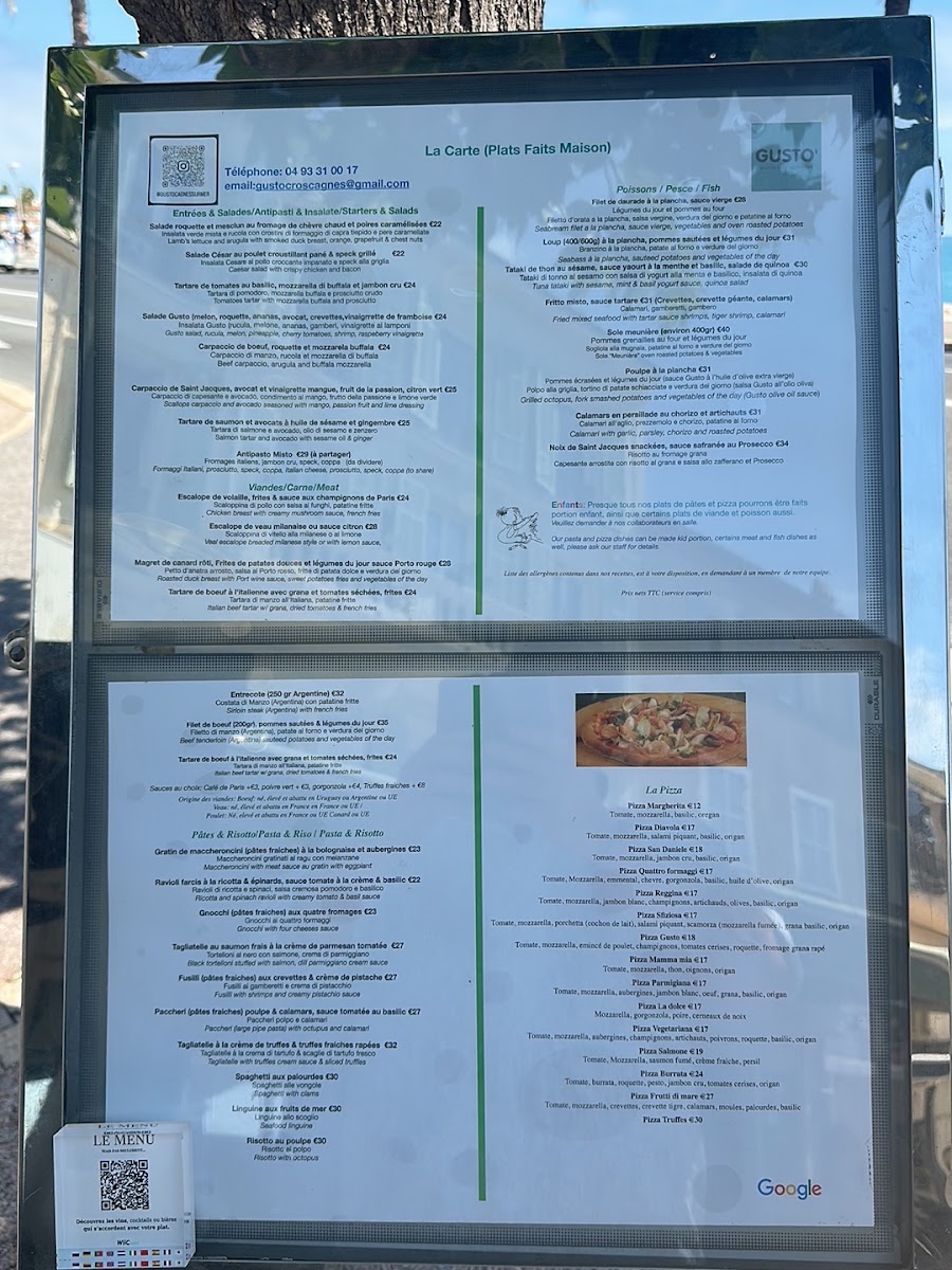 Gusto Ristorante Pizzeria Menu 7