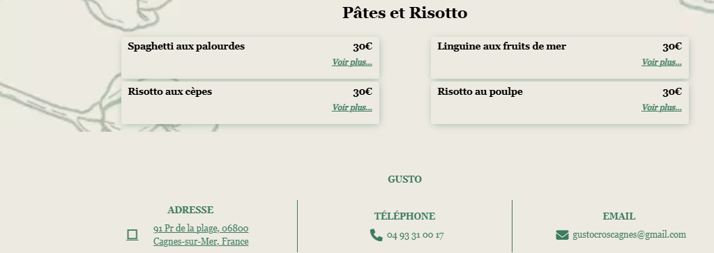 Gusto Ristorante Pizzeria Menu 9