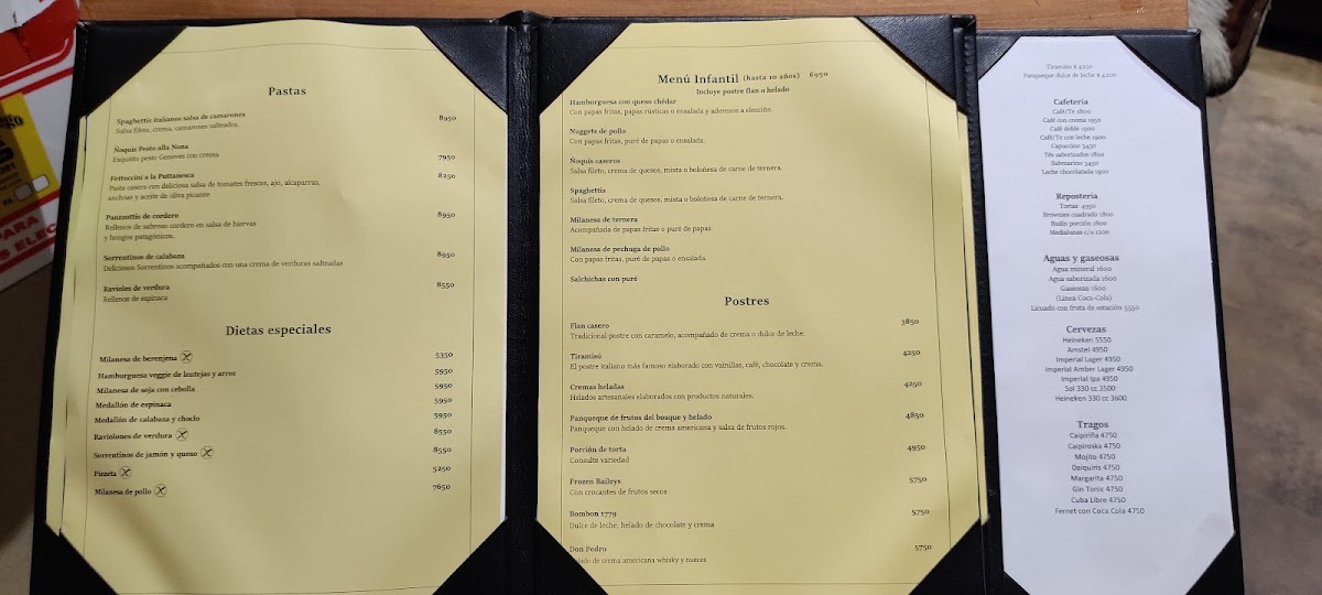 Restaurante 1779 Menu 2