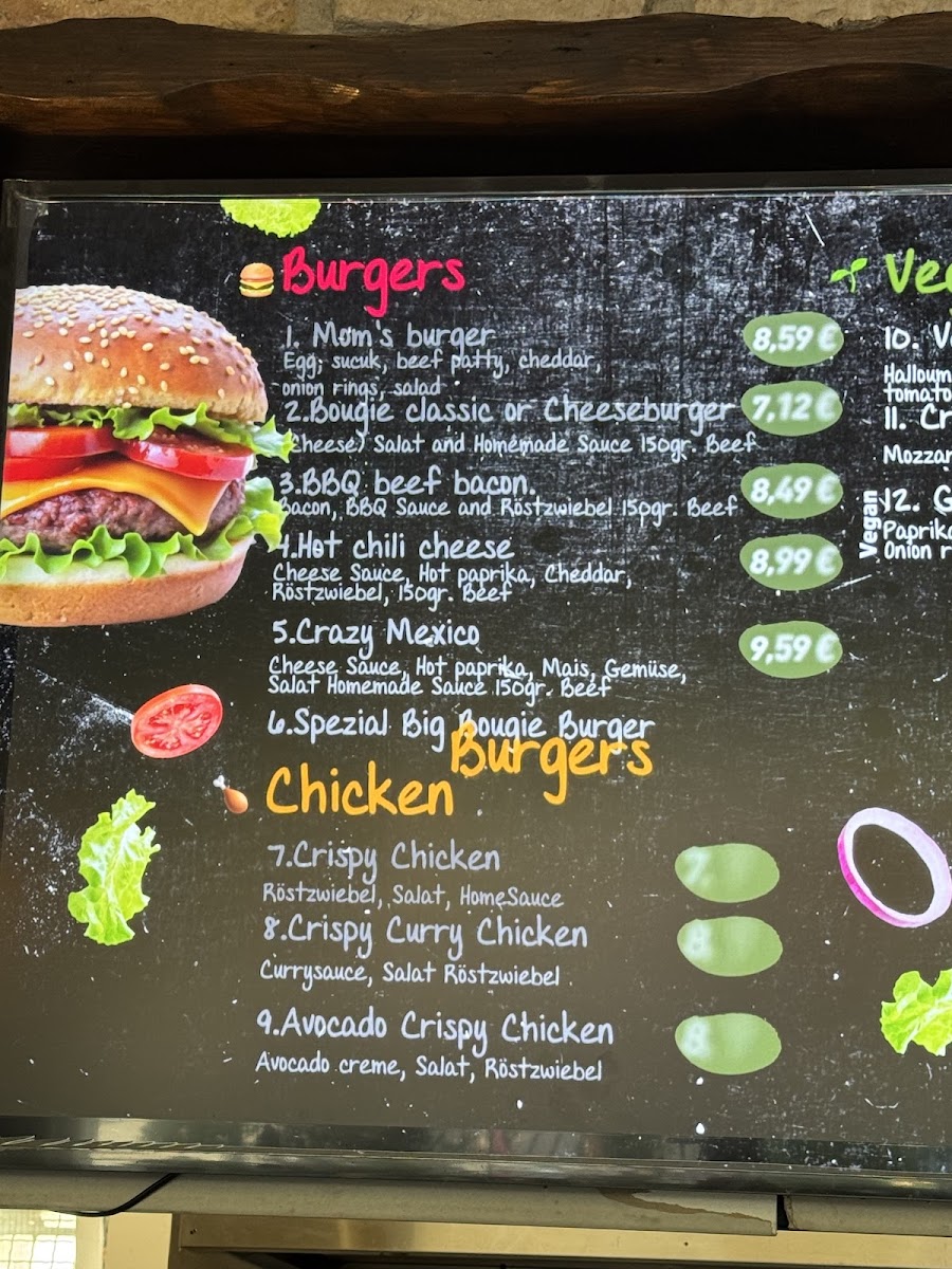 Bougie Burger by Karakiz Can Menu 3