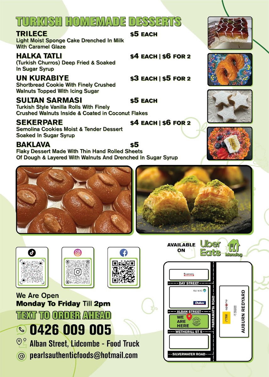 Pearls Authentic Turkish Breakfast & Gozleme Menu 7