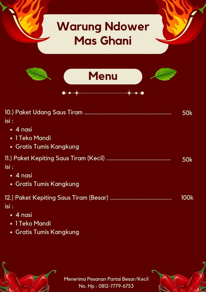 Warung Ndower Mas Ghani Menu 5
