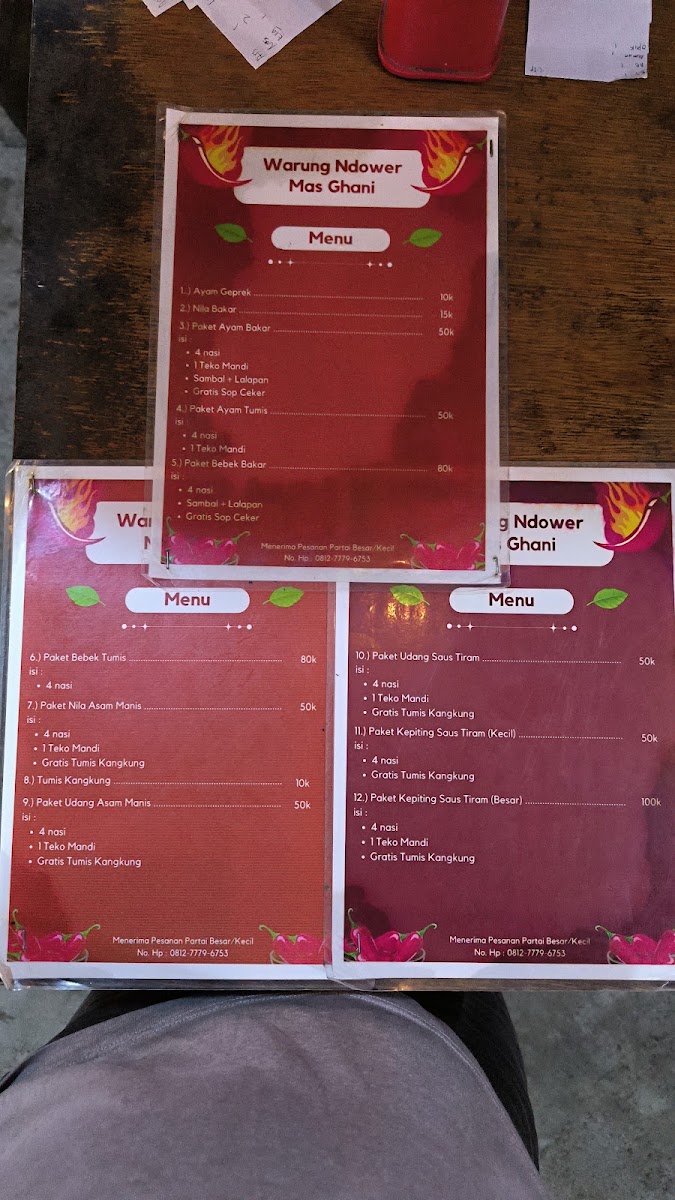 Warung Ndower Mas Ghani Menu 6