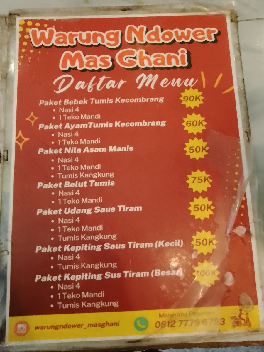 Warung Ndower Mas Ghani Menu 7