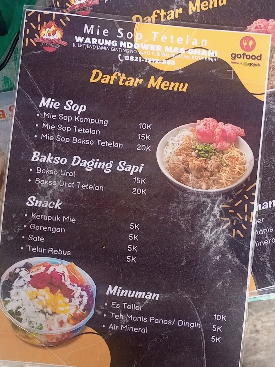 Warung Ndower Mas Ghani Menu 8