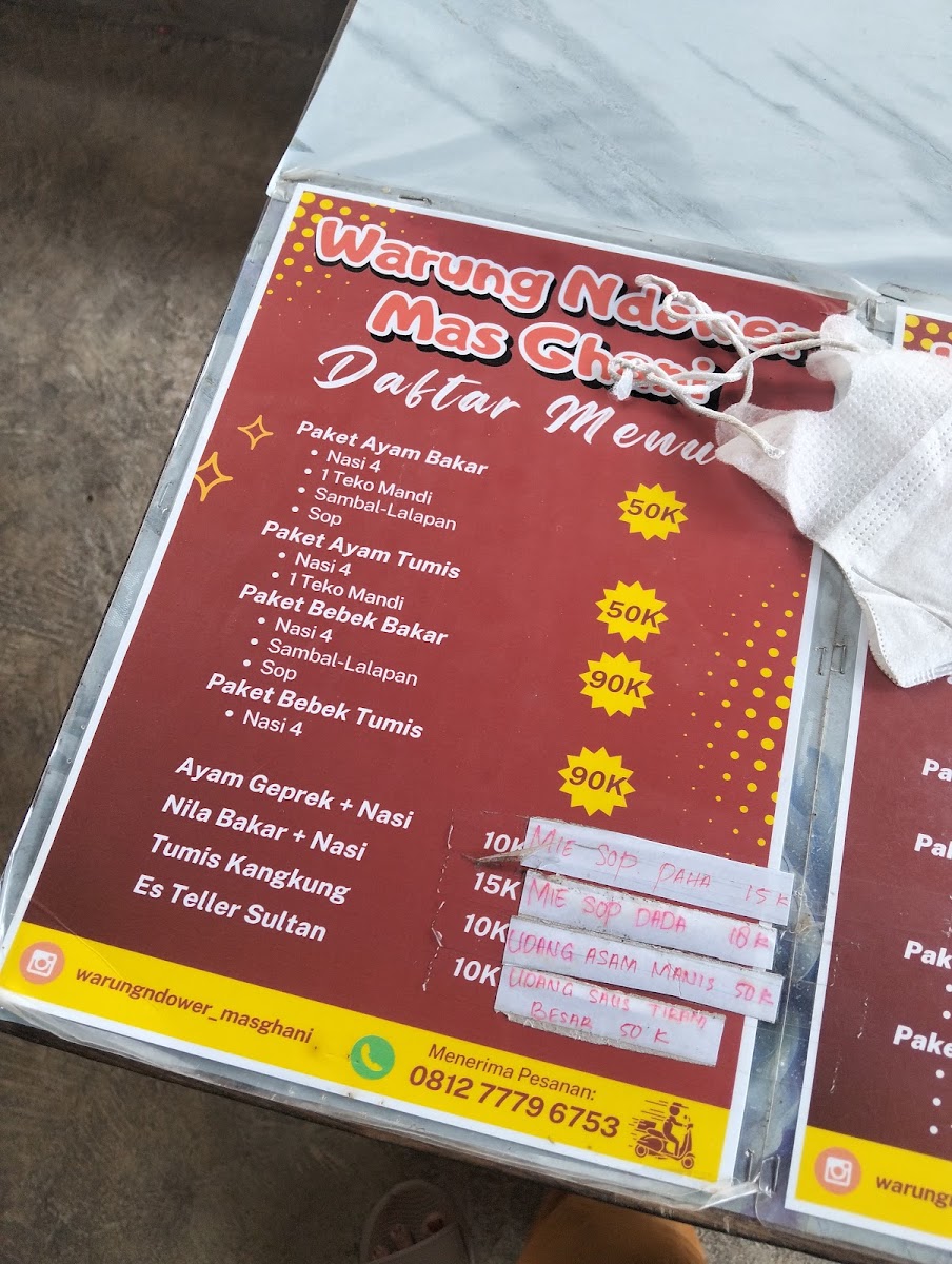 Warung Ndower Mas Ghani Menu 9