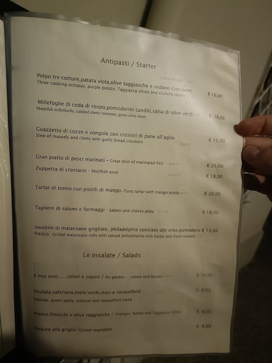 Ristorante La Lanterna Olbia Italy since 1980 Menu 6