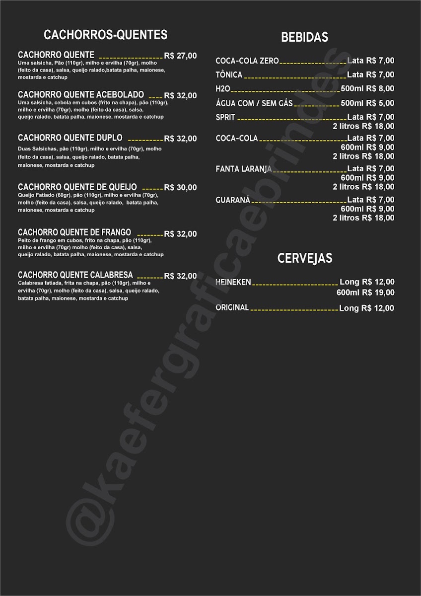 Maquebah! Menu 2