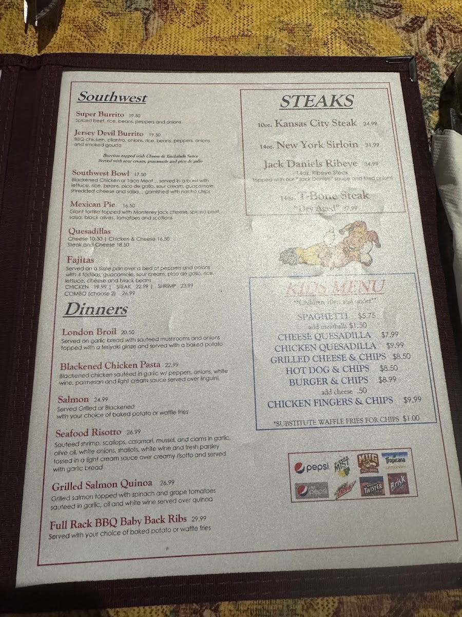 Court Jester Restaurant Menu 3