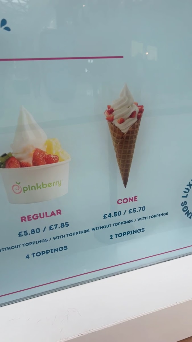 Pinkberry Menu 3