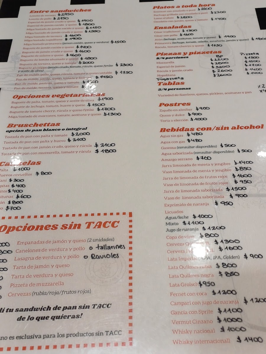 Giuseppe Bar Menu 4