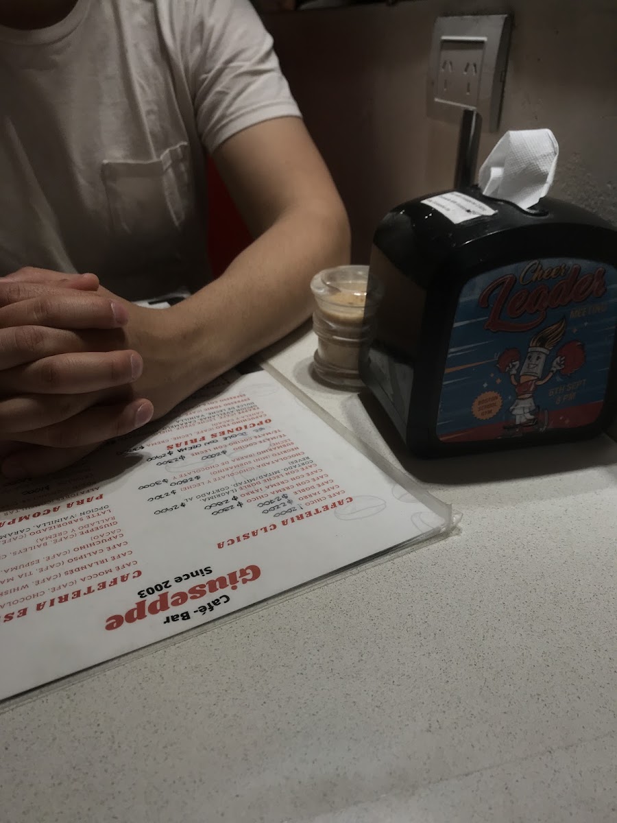 Giuseppe Bar Menu 6