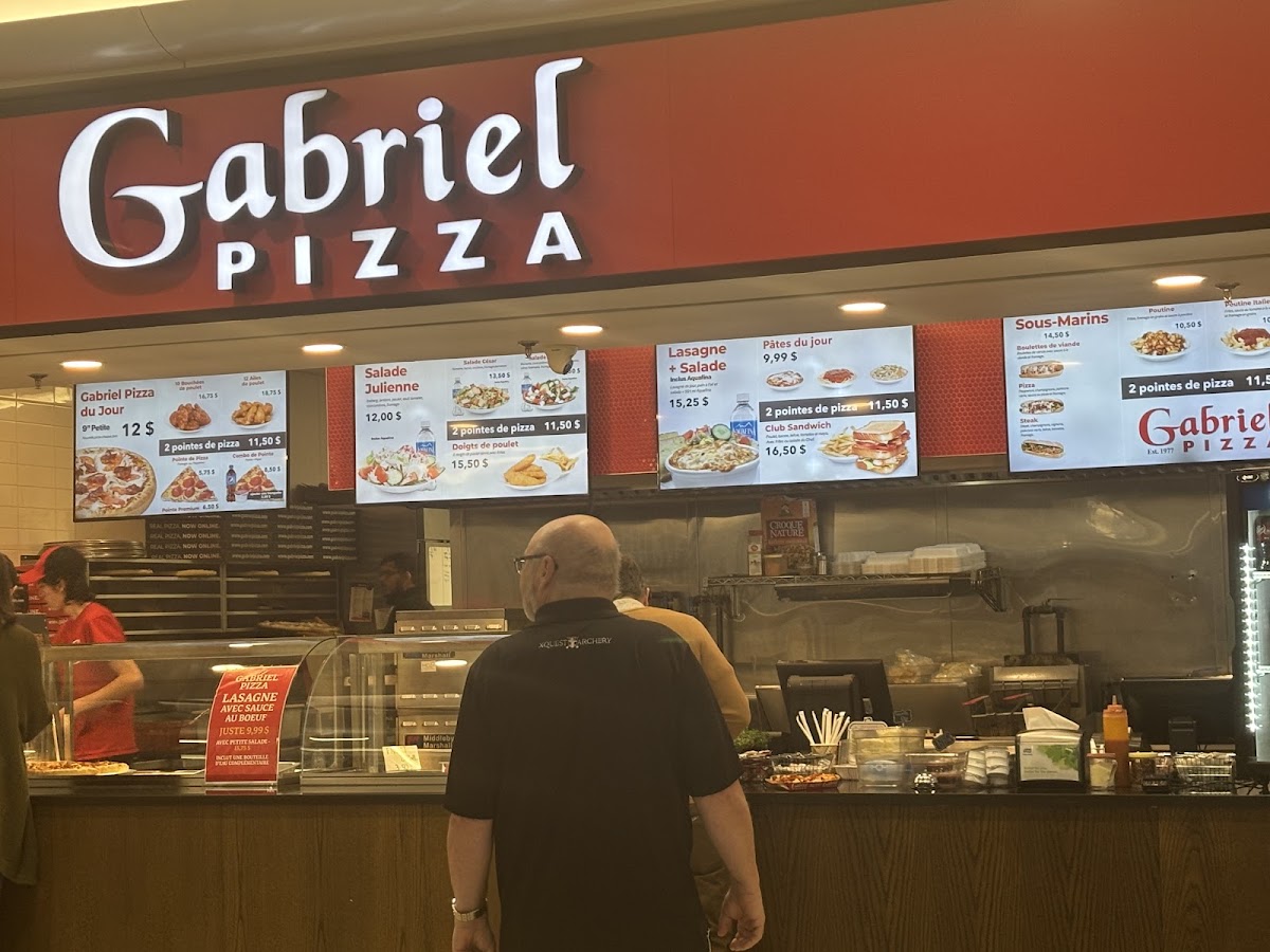 Gabriel Pizza Menu 1