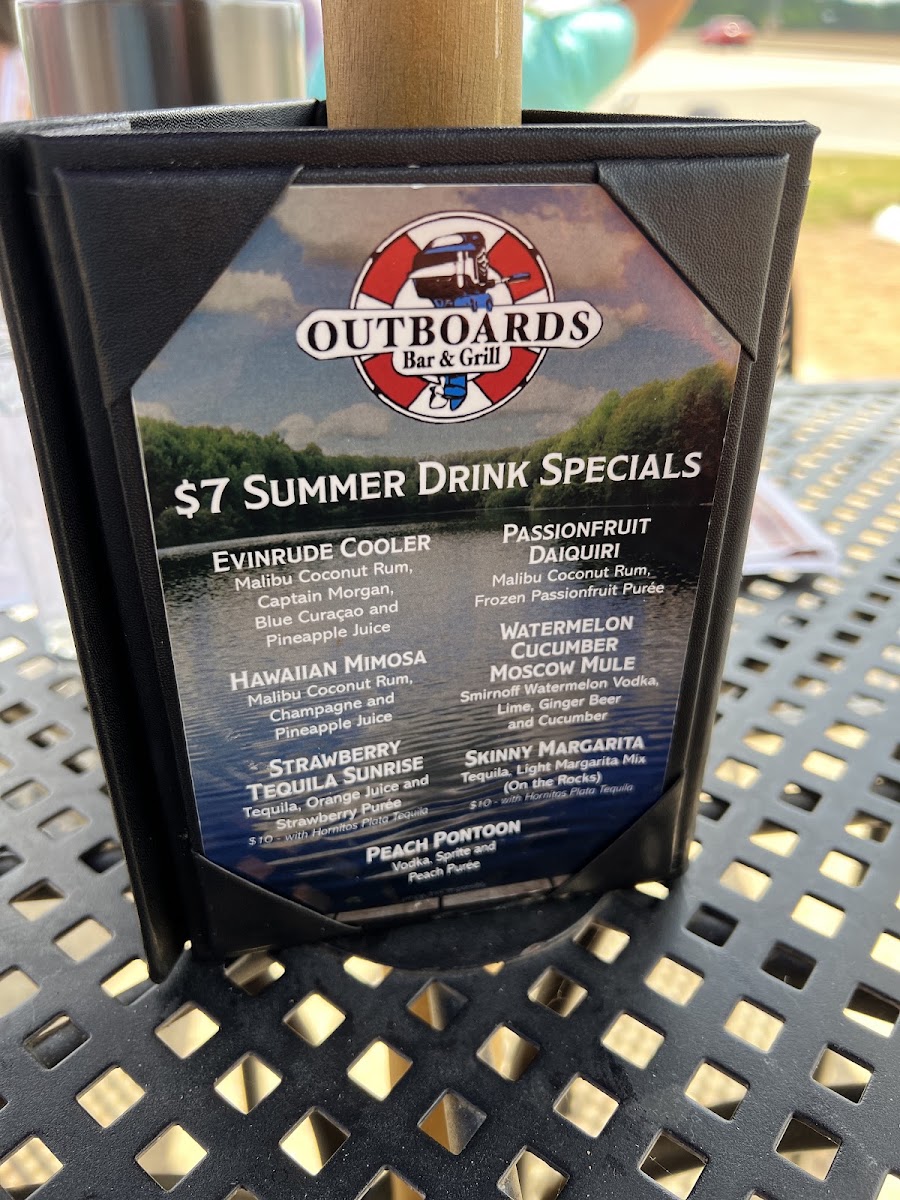 Outboards Bar & Grill Menu 10