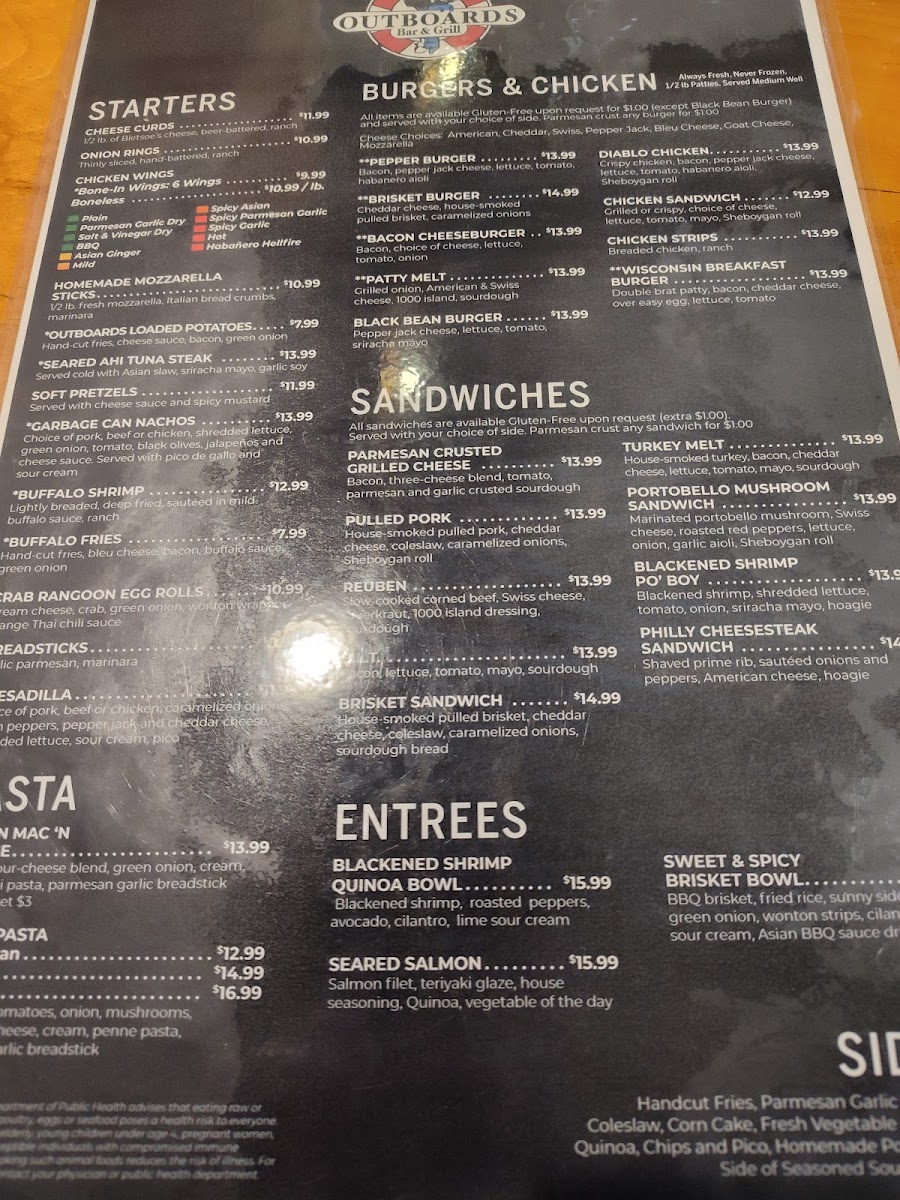Outboards Bar & Grill Menu 7